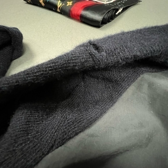 PRESS SAMPLE Allsaints Zip Up Cashmere Bomber Jacket - Picture 6 of 8